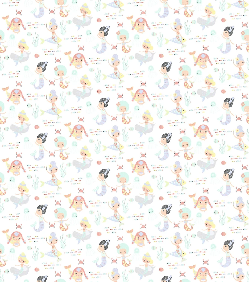 Springs Creative Mermaid Cotton Fabric
