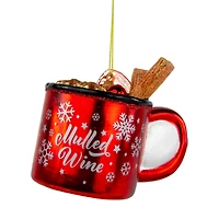 4" Mulled Wine Glass Christmas Ornament
