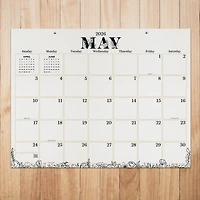 2026 Floral Large Desk Pad Monthly Blotter Calendar