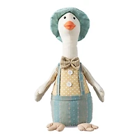 Glitzhome® 15.75" Easter Fabric Boy Duck Figurine