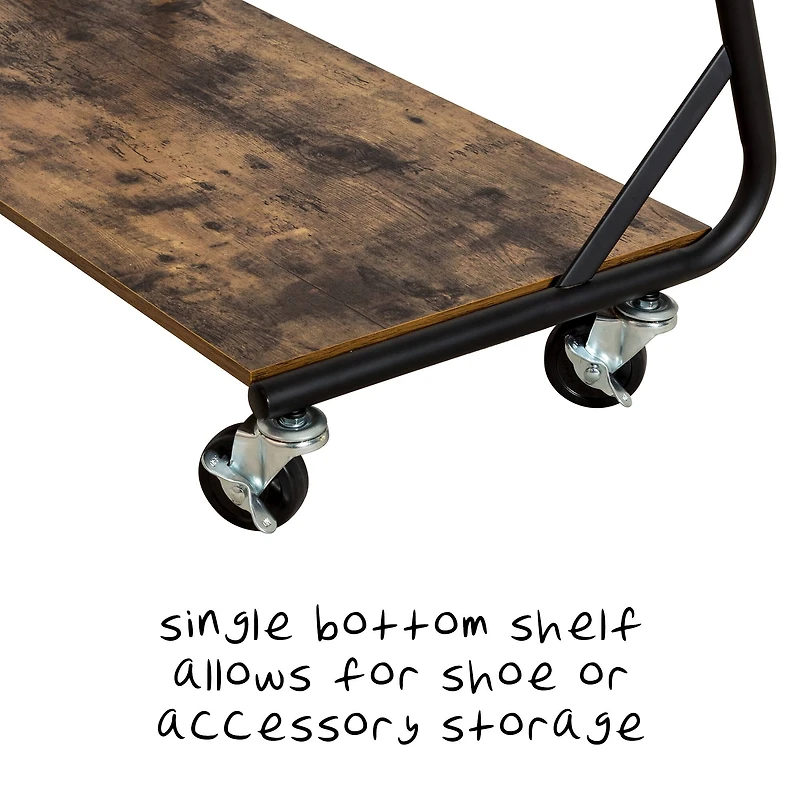 Honey Can Do Rustic Z-Frame Garment Rack