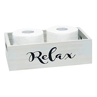 Elegant Designs Gray Wash Towel Holder