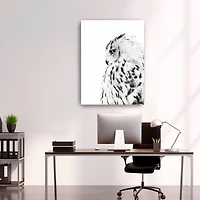 White Owl Canvas Giclee