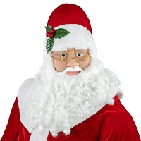 6ft. Life-Size Plush Santa Claus Standing or Sitting Christmas Figure
