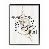 Stupell Industries Nature Everyday Fresh Start Print with Frame Wall Accent