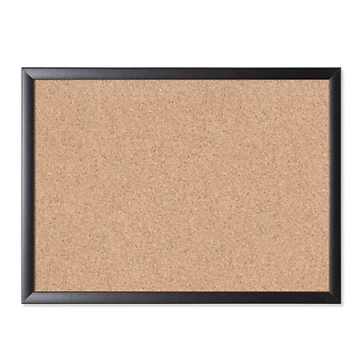 U Brands™ Black 24'' x 18'' MDF Framed Cork Bulletin Board
