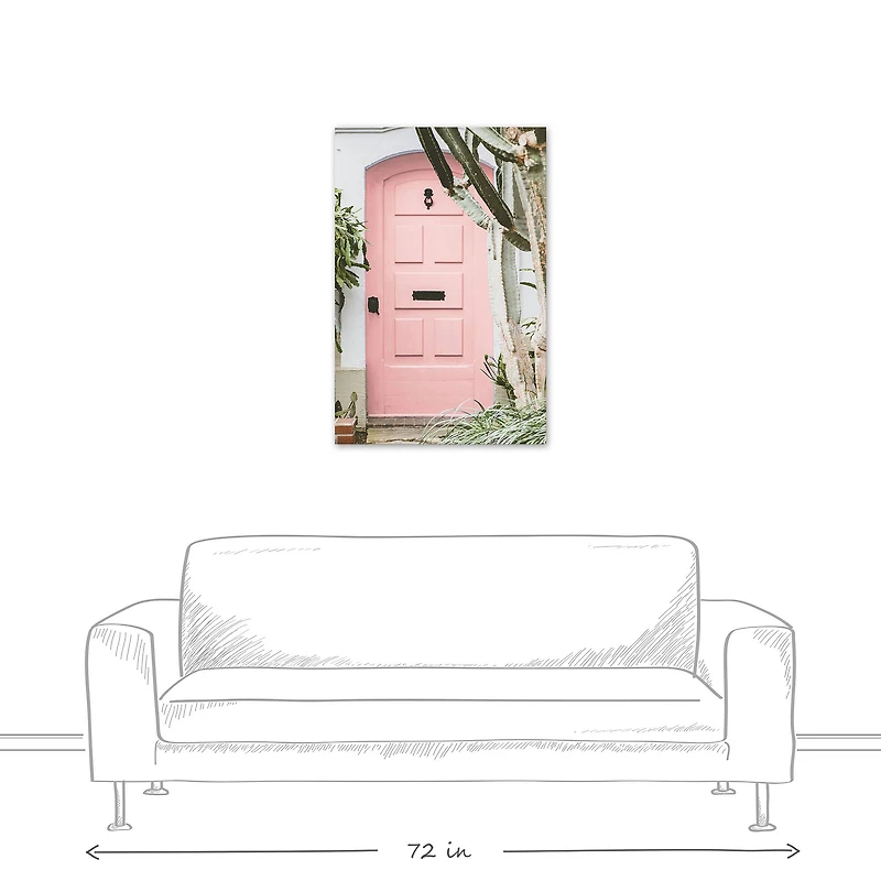 Blush door 24" x 36" Canvas Wall Art