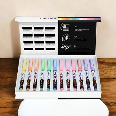 Karin Pigment DécoBrush 12 Color Pastel Marker Set