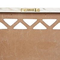 Set of 2 Beige Wood Farmhouse Sign Wall Decor, 12.25" x 7"