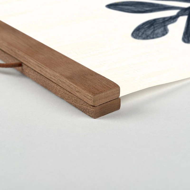 Fun Floral Group Teak Hanging Canvas Art