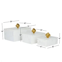 White Marble Glam Box Set