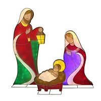 54" 3-Piece Outdoor Lighted Nativity Set