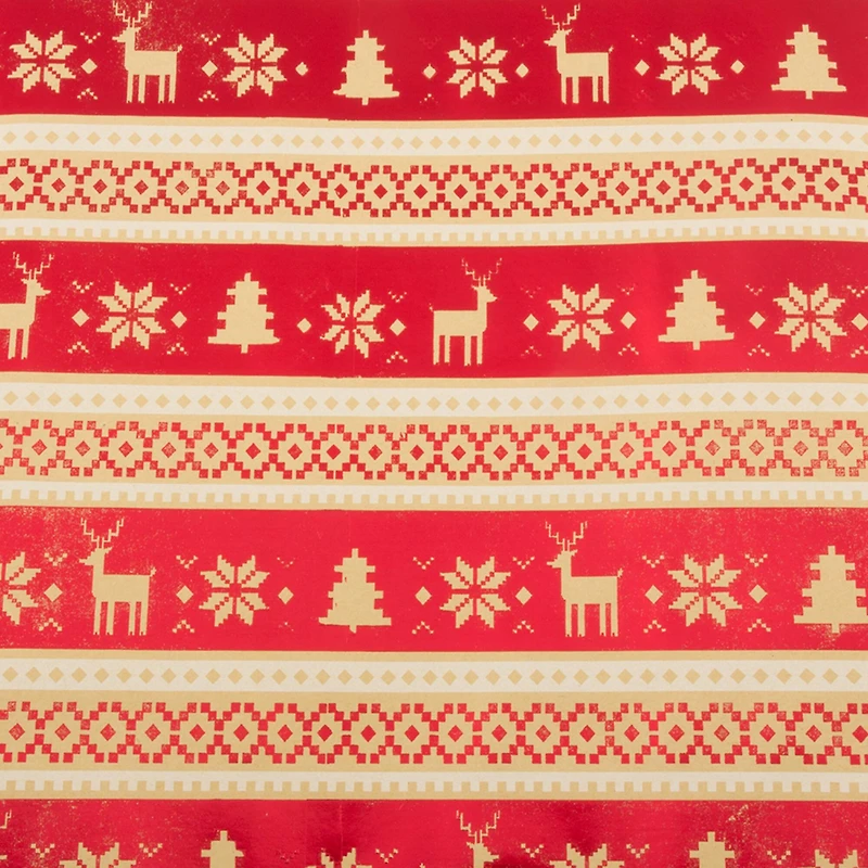 JAM Paper Pixel Christmas Holiday Gift Wrap