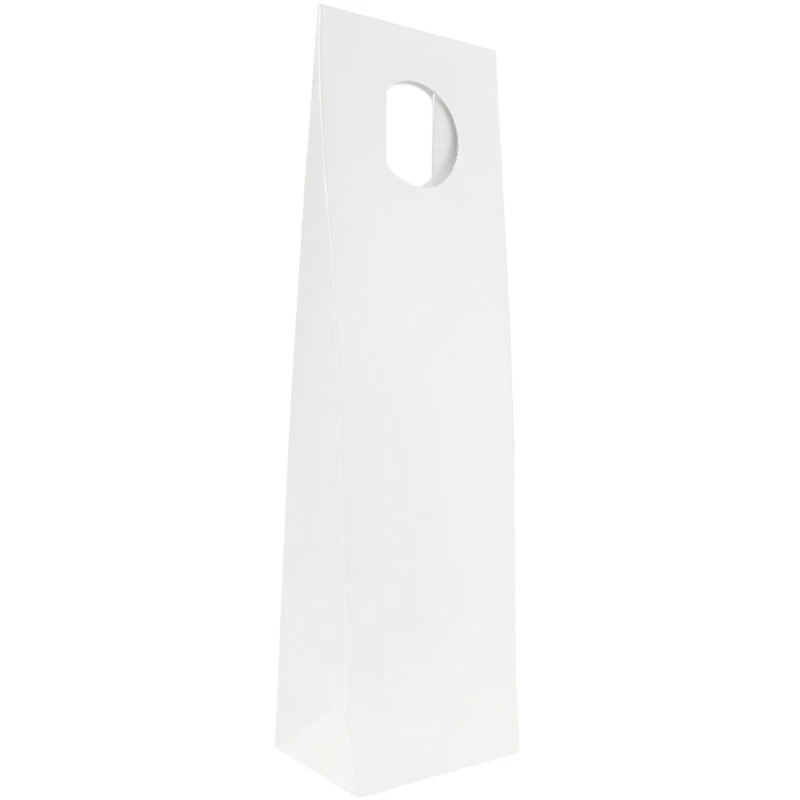 JAM Paper White Heavy Duty Bottle Wine Bag, 3ct.