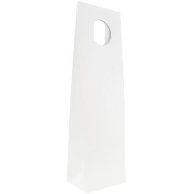 JAM Paper White Heavy Duty Bottle Wine Bag, 3ct.