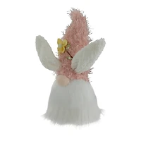 12" Pink & White Easter Bunny Gnome Head Figure