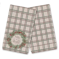 Merry & Bright Plaid Tea Towel Set