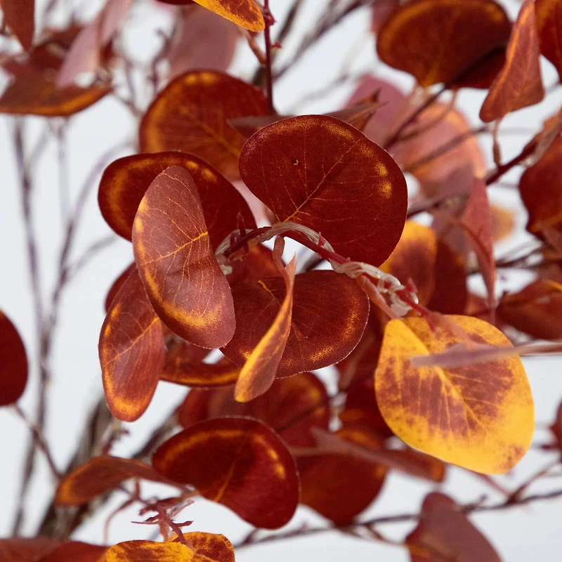 9ft. Pre-Lit Grand Autumn Eucalyptus Artificial Fall Tree with 700 Warm White LED Lights