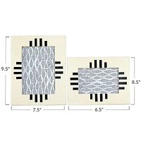 Hello Honey® 2 Pack Cream Photo Frame