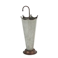 Gray Metal Farmhouse Umbrella Holder