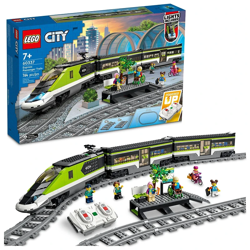 LEGO® City Express Passenger Train 60337 Building Kit (764 Pieces)