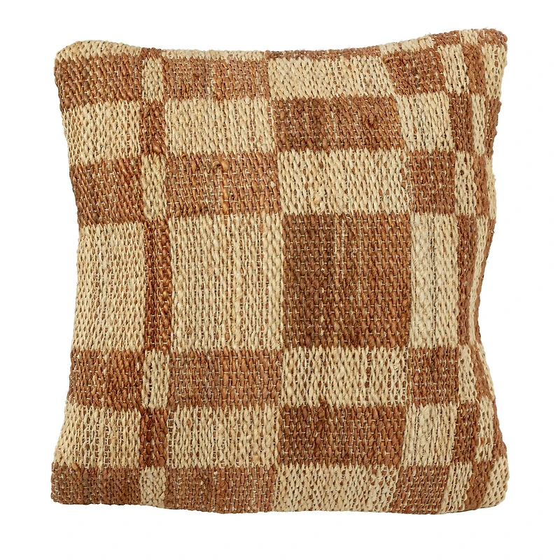 Hello Honey® Brown & Natural Square Print Pillow