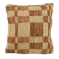 Hello Honey® Brown & Natural Square Print Pillow