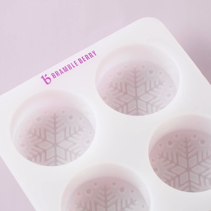 Bramble Berry 4 Cavity Snowflake Silicone Mold