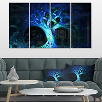 Designart - Magical Blue Psychedelic Tree