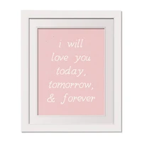 16" x 20" Love You Today Tomorrow Forever White Framed Print Wall Art