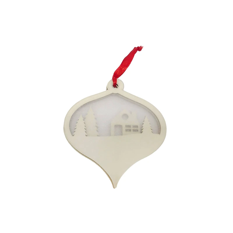 4" Layered House DIY Wood & Acrylic Ornament by Make Market®
