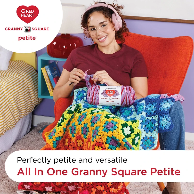 3 Pack Red Heart® All in One™ Granny Square Petite™ Yarn