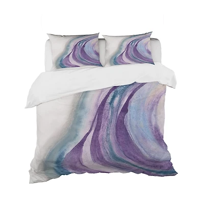 Designart 'Watercolor Geode II' Geometric Bedding Set