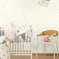 RoomMates Gold Twinkle Little Star Peel & Stick Wallpaper