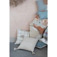 Hello Honey® 16" Cotton Square Pillow Printed with Embroidery