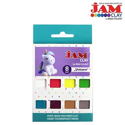Rosa Talent Jam Clay Unicorn Oven-Bake Polymer Clay Set