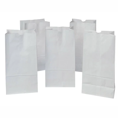 Pacon® Rainbow® White Kraft Bags, 50ct.