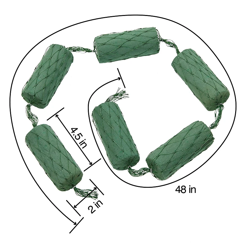 FloraCraft® Easy Prō Floral Tools 4ft. Green Floral Garland with Artesia WetFōM