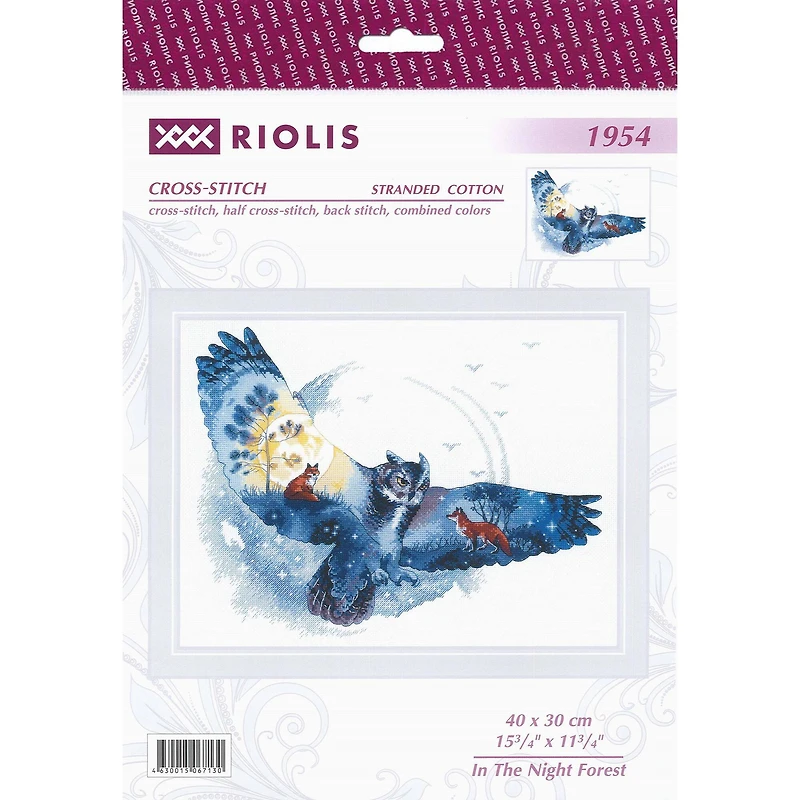 RIOLIS In The Night Forest Cross Stitch Kit