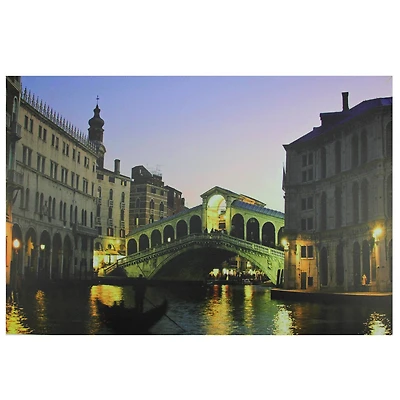 LED Venice Italy Grand Canal Canvas Wall Art