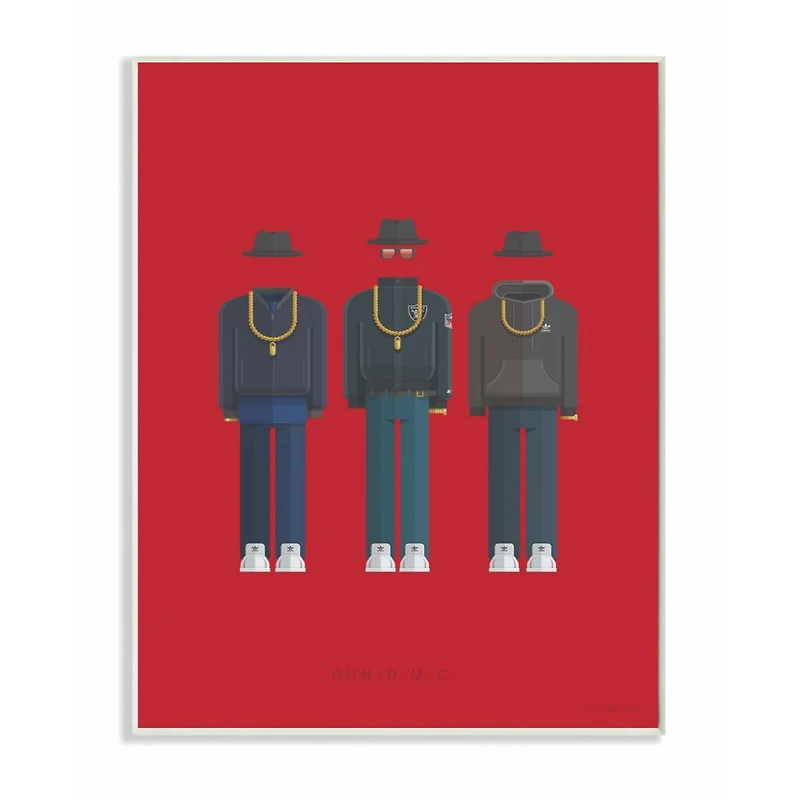 Stupell Industries Run DMC Fashion Design Wall Plaque