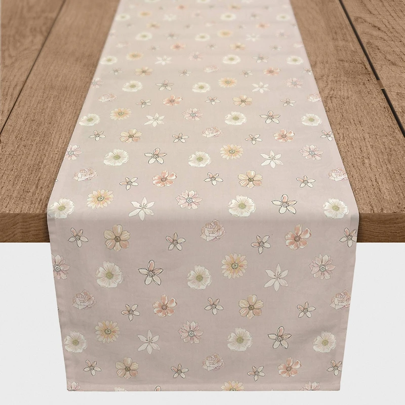 Florals Cotton Twill Runner