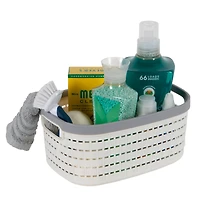 Simplify Medium White Basket Storage Tote, 2ct.