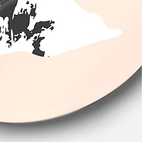 Designart - Modern Minimalist Mountain Sun and Moon