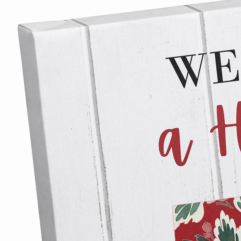 We Wish You a Holly Jolly Ohio Christmas Canvas Wall Art