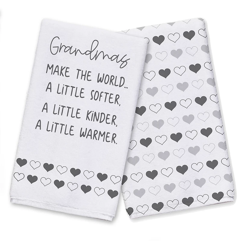 Grandmas Make The World Tea Towel, 2ct.