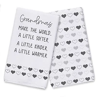 Grandmas Make The World Tea Towel, 2ct.