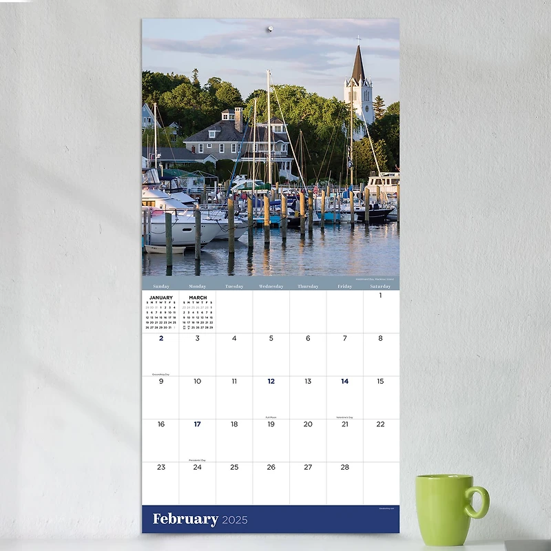 TF Publishing 2025 Michigan Wall Calendar