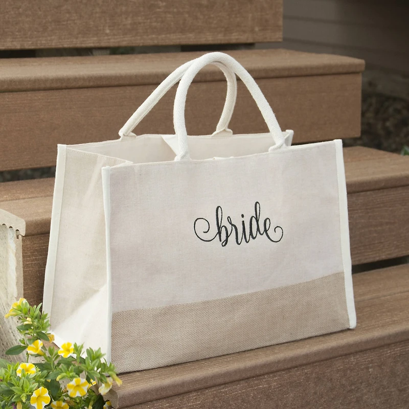 Hortense B. Hewitt Co.  Bride Natural Jute Tote Bag