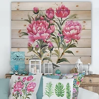 Designart - Purple Peonies Bush I